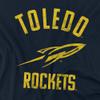 University of Toledo Official One Color Rockets Logo Unisex Adult T-Shirt, Navy, 4X-Large view 2