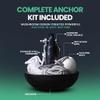 Newport Premium 10lb Mushroom Anchor Kit w/Bag, Rope, Buoy, & Stainless Hardware view 2