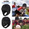 Surlim Soft Helmet for Flag Football Scrum Cap Soft Shell Helmet Rugby Headgear for Youth Adults (Black, Medium) view 3