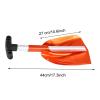wosume Telescopic Snow Shovel, 25.6inch Total Length Outdoor Kit Tool Aluminum Alloy Snow Shovel, for Adult Child Outdoor Winter view 4
