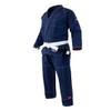 Combat Corner v6 Ultra Light Preshrunk IBJJF Approved Brazilian BJJ Jiu Jitsu Gi for Men and Women | Adult & Youth Sizes - Free BJJ Gi White Belt (Navy Blue, A-0) view 3