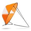 Vbest life Kayak Wind Sail, Easy Setup & Deploys PVC Foldable Board Wind Sail with Transparent Window for Kayak Canoes Inflatables Boats(Bright Orange) view 1