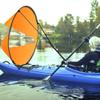 Vbest life Kayak Wind Sail, Easy Setup & Deploys PVC Foldable Board Wind Sail with Transparent Window for Kayak Canoes Inflatables Boats(Bright Orange) view 4