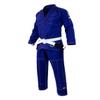 Combat Corner v6 Ultra Light Preshrunk IBJJF Approved Brazilian BJJ Jiu Jitsu Gi for Men and Women | Adult & Youth Sizes - Free BJJ Gi White Belt (Royal Blue, A-3) view 2