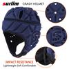 Surlim Soft Helmet for Flag Football Scrum Cap Soft Shell Helmet Rugby Headgear for Youth Adults (Navy Blue, Medium) view 2