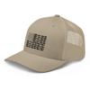 American Fish Flag Saltwater Trucker Hat Ball Cap Snapback Mesh Black Pink view 4