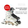 Nils Extreme Men's Women's Inline Roller Skates | 82A Wheels | ABEC9 Chrome Ball Bearings | Unisex Fitness Skates for Adults | Black (44) view 2