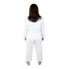 Combat Corner Women BJJ GI v6 Ultra Light Preshrunk IBJJF Approved Brazilian Jiu Jitsu for Women | Adult & Youth Sizes - Free BJJ Gi White Belt (White, F-2) view 2