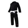 Combat Corner v6 Ultra Light Preshrunk IBJJF Approved Brazilian BJJ Jiu Jitsu Gi for Men and Women | Adult & Youth Sizes - Free BJJ Gi White Belt (Black, A-0) view 2