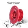 Crank Bolts Aluminum Alloy Crank Cover Plate Crank Cover Crankset Screw Cover 20mm(red) view 3