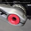 Crank Bolts Aluminum Alloy Crank Cover Plate Crank Cover Crankset Screw Cover 20mm(red) view 4