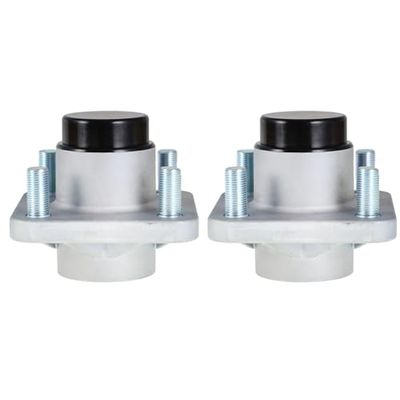 WFLNHB 2 Pack Front Wheel Hub Assembly with Bearings Replacement for Club Car Precedent Ds 2003.5+ 102357701