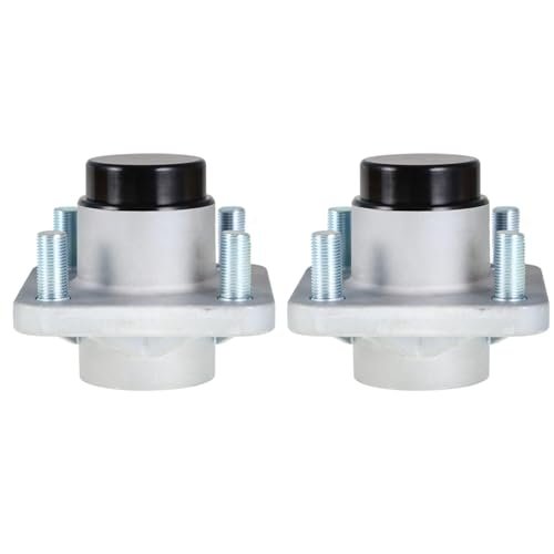 WFLNHB 2 Pack Front Wheel Hub Assembly with Bearings Replacement for Club Car Precedent Ds 2003.5+ 102357701