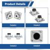 WFLNHB 2 Pack Front Wheel Hub Assembly with Bearings Replacement for Club Car Precedent Ds 2003.5+ 102357701 view 3