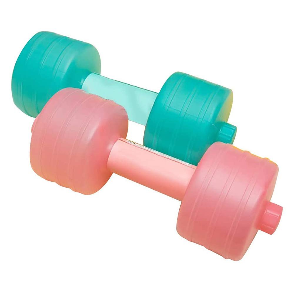 Faruxue 2 Pcs Water Filled Dumbbells, Adjustable Water Fillable Weights, Portable Travel Dumbbells for Weights Set For Muscle Building, Strength Building (Random Color)