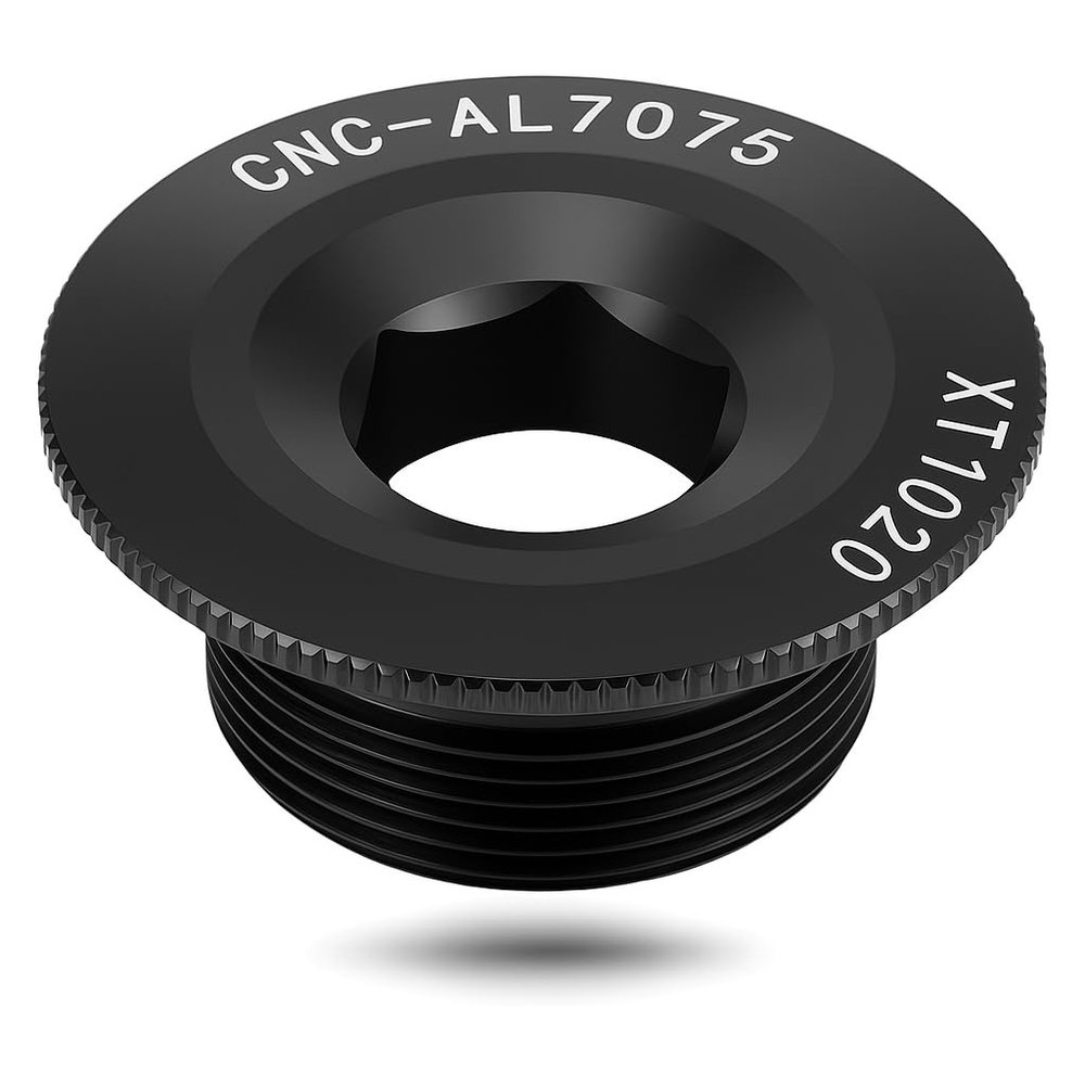 Alomejor Aluminum Alloy Crank Cover Bolt 20mm Black