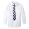 Spring Notion Big Boys' Cotton Blend Dress Shirt and Tie Set 6 White-79 view 1