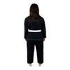 Combat Corner Women BJJ GI v6 Ultra Light Preshrunk IBJJF Approved Brazilian Jiu Jitsu for Women | Adult & Youth Sizes - Free BJJ Gi White Belt (Black, F-2) view 2