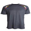 Covalent Activewear Maryland State Souvenir Short Sleeve Gift T-Shirt with Maryland Flag Shoulder Inserts (XS, Carbon Heather) view 1
