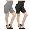 MeMoi 2 Pair High-Waist Shapewear Shorts, Smooth Thigh Shaper Shorts, Comfortable Womens Shapewear - Sizes S-4X, Gray Heather-Black, L view 1