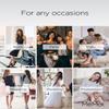 MeMoi 2 Pair High-Waist Shapewear Shorts, Smooth Thigh Shaper Shorts, Comfortable Womens Shapewear - Sizes S-4X, Gray Heather-Black, L view 4