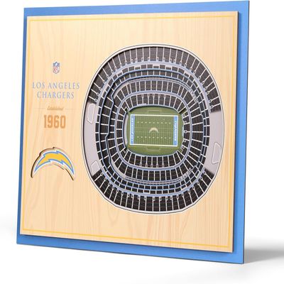 YouTheFan NFL Los Angeles Chargers 5-Layer StadiumView Wall Art