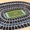 YouTheFan NFL Los Angeles Chargers 5-Layer StadiumView Wall Art view 3