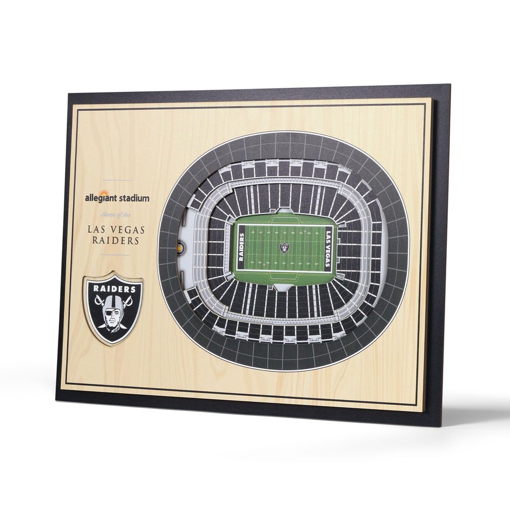 YouTheFan NFL Las Vegas Raiders 5-Layer StadiumView Wall Art