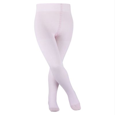 FALKE Unisex Kids Family Tights, Breathable, Durable, Sustainable Cotton, Lightweight, Colorful, Skin-Friendly, Pink (Powderrose 8900), 7-9.5, 1 Pair