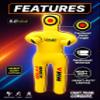 Unfilled Grappling Dummy  Adult Life Size Wrestling & BJJ Training Dummy, MMA Jiu Jitsu Judo Takedown & Throwing Practice, Heavy-Duty Triple-Stitched Canvas Submission Dummy (Yellow, 5ft / 60") view 2