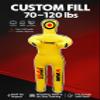 Unfilled Grappling Dummy  Adult Life Size Wrestling & BJJ Training Dummy, MMA Jiu Jitsu Judo Takedown & Throwing Practice, Heavy-Duty Triple-Stitched Canvas Submission Dummy (Yellow, 5ft / 60") view 3