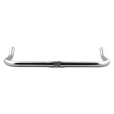 Pure Cycles Bullhorn Handlebar - Great for Road, Mountain, Fixie, and Hybrid Bikes - Fits 25.4mm Stems, Silver