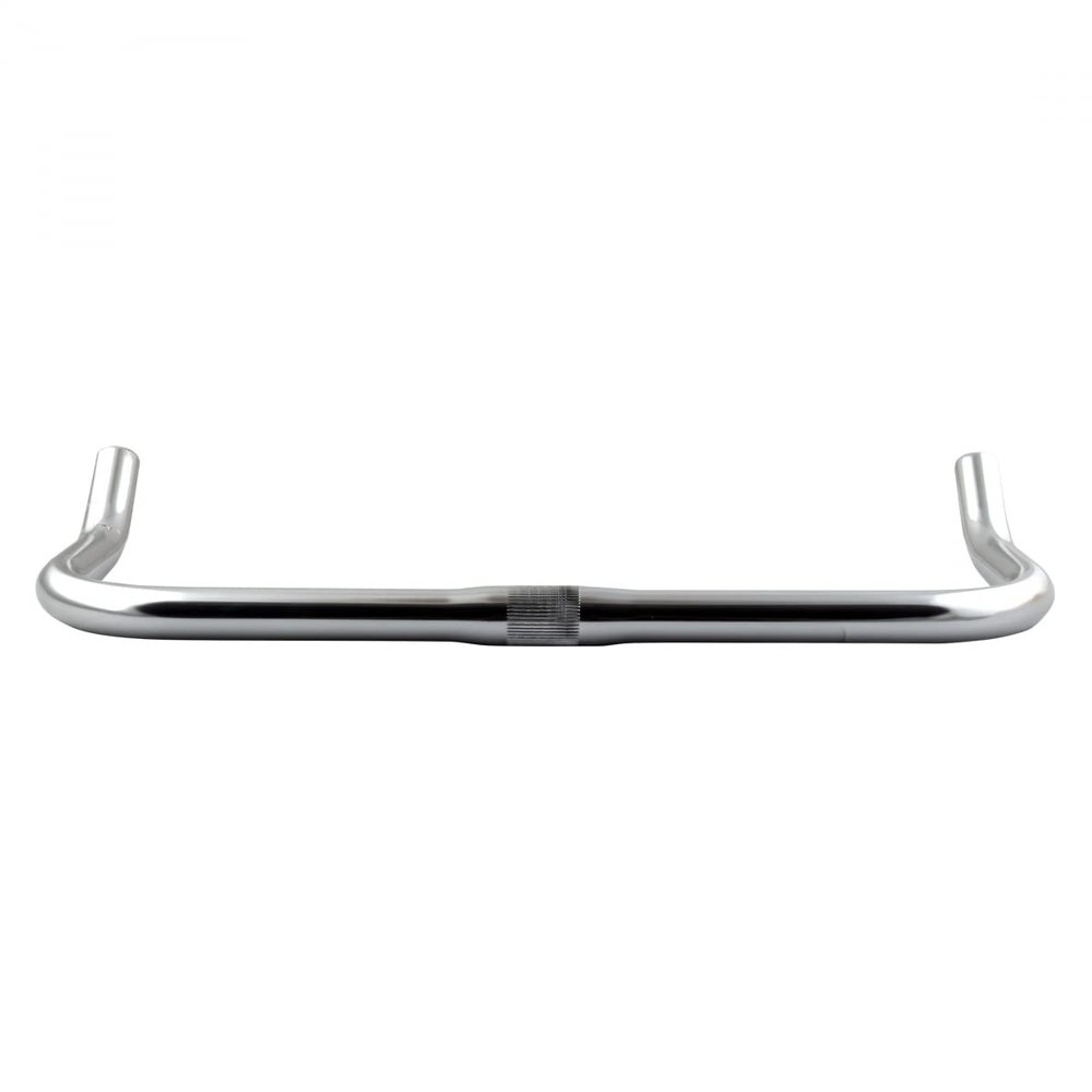Pure Cycles Bullhorn Handlebar - Great for Road, Mountain, Fixie, and Hybrid Bikes - Fits 25.4mm Stems, Silver