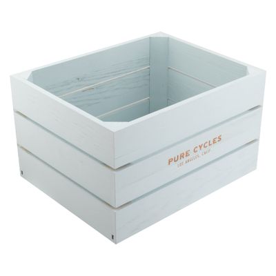 Pure Cycles Bicycles Wood Bike Crate, Mint