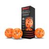 Velocity Outdoor Pickleball Balls, 3 Pack in Orange - USAPA Approved Official Size and Weight 40 Hole Pickleballs view 1