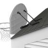 Spalding Universal Basketball Backboard Mounting Bracket | Adapts to Fit Roof, Flat Surface, or 3.5" Round Pole | Non Adjustable Height view 4