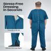 Ovidis Dementia Clothes Alzheimer Anti-Strip Jumpsuit Men Dementia Products for Elderly with Back Zipper and Incontinence Protection Alzheimers Products for Elderly Bobby view 3