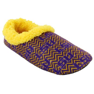 Comfy Feet Everything Comfy LSU Tigers Chevron Slip On Slipper LG