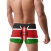 Alpsport Men'S Flag of Kenya Swimwear Boxer Briefs Swim Trunk Triangle Thong Bikini Swimsuit view 4