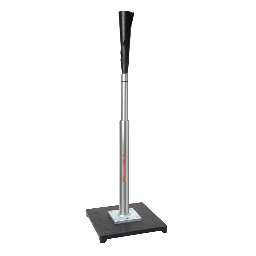 Champro Brute 2 Batting Tee with Ultra-Flexible Rubber Top and Weighted Base: Professional Grade Adjustable Batting Tee for Baseball and Softball