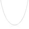 Adabele 1pc Real 925 Sterling Silver 22 Inch Diamond Cut Flat Cable Chain Necklace 1.3mm Thin Small 18K White Gold Plated Women Jewelry SSX48-22 view 4