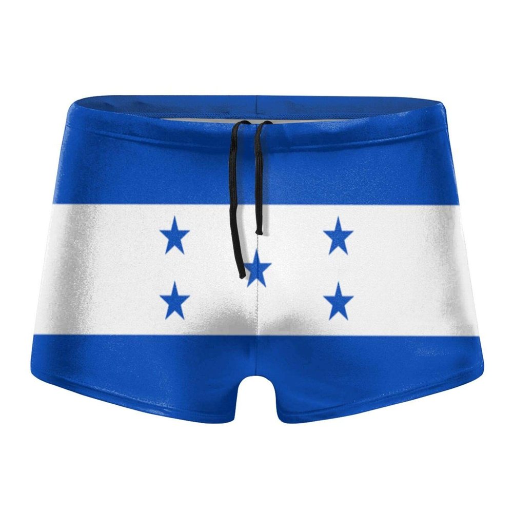 Alpsport Men'S Honduras Flag Swimwear Boxer Briefs Swim Trunk Triangle Thong Bikini Swimsuit