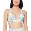 Jessica Simpson Women's Mix & Match Tie Dye Swimsuit Separates (Top & Bottom), Spritz Halter Top, L view 1