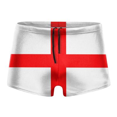 Alpsport Men'S England Flag Swimwear Boxer Briefs Swim Trunk Triangle Thong Bikini Swimsuit