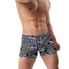 Alpsport Men'S Psychedelic Thin Line Swimwear Boxer Briefs Swim Trunk Triangle Thong Bikini Swimsuit view 3