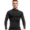 Men's Compression Shirts Long Sleeve Athletic Workout Tops Gym Undershirts Active Sports Baselayers B Grey view 2
