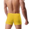 Alpsport Men'S Yellow White Stripes Swimwear Boxer Briefs Swim Trunk Triangle Thong Bikini Swimsuit view 4