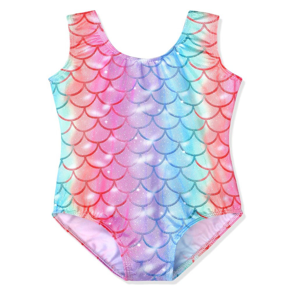 HOZIY Leotards for Toddler Girls Rainbow Mermaid Gymnastics 2t 3t 18-24 Months Toddlers Sparkly Bodysuits Dance Outfits