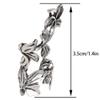 Newooh 2 Pair Retro Hollow Ear Clips,New Retro Hollow Flower Leaf Ear Clip Earrings Without Pierced Ears Gorgeous Clip Earrings For Women Alloy Vintage Leaf Ear Clip Earrings view 4