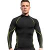 Men's Compression Shirts Long Sleeve Athletic Workout Tops Gym Undershirts Active Sports Baselayers B Green view 2